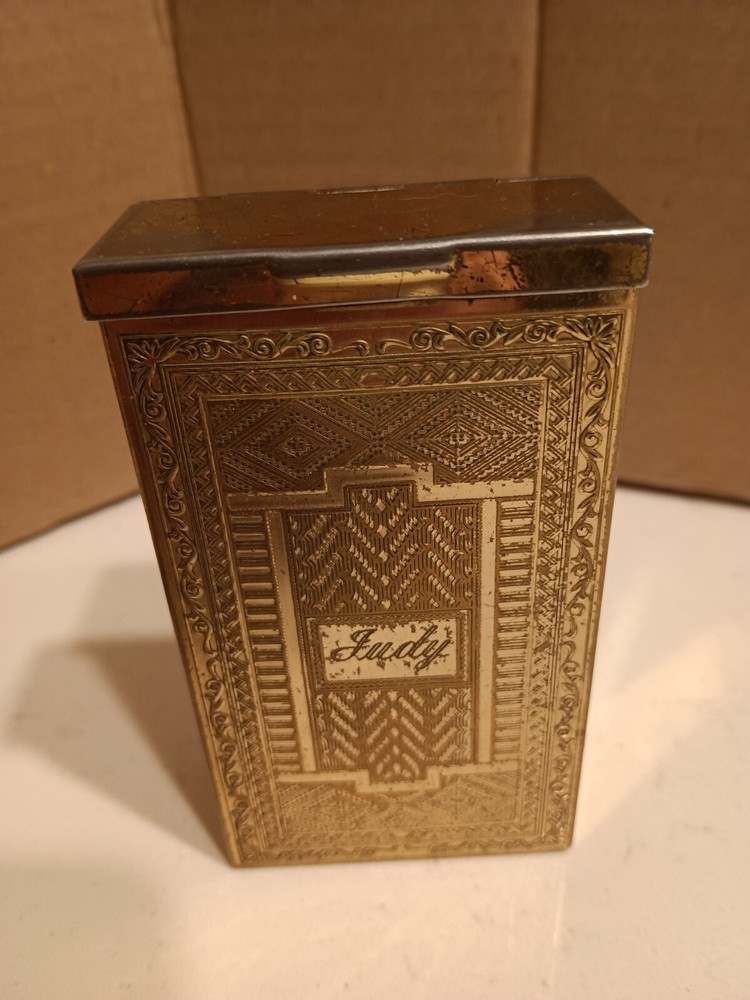 Vintage Gold Tone Cigarette Case