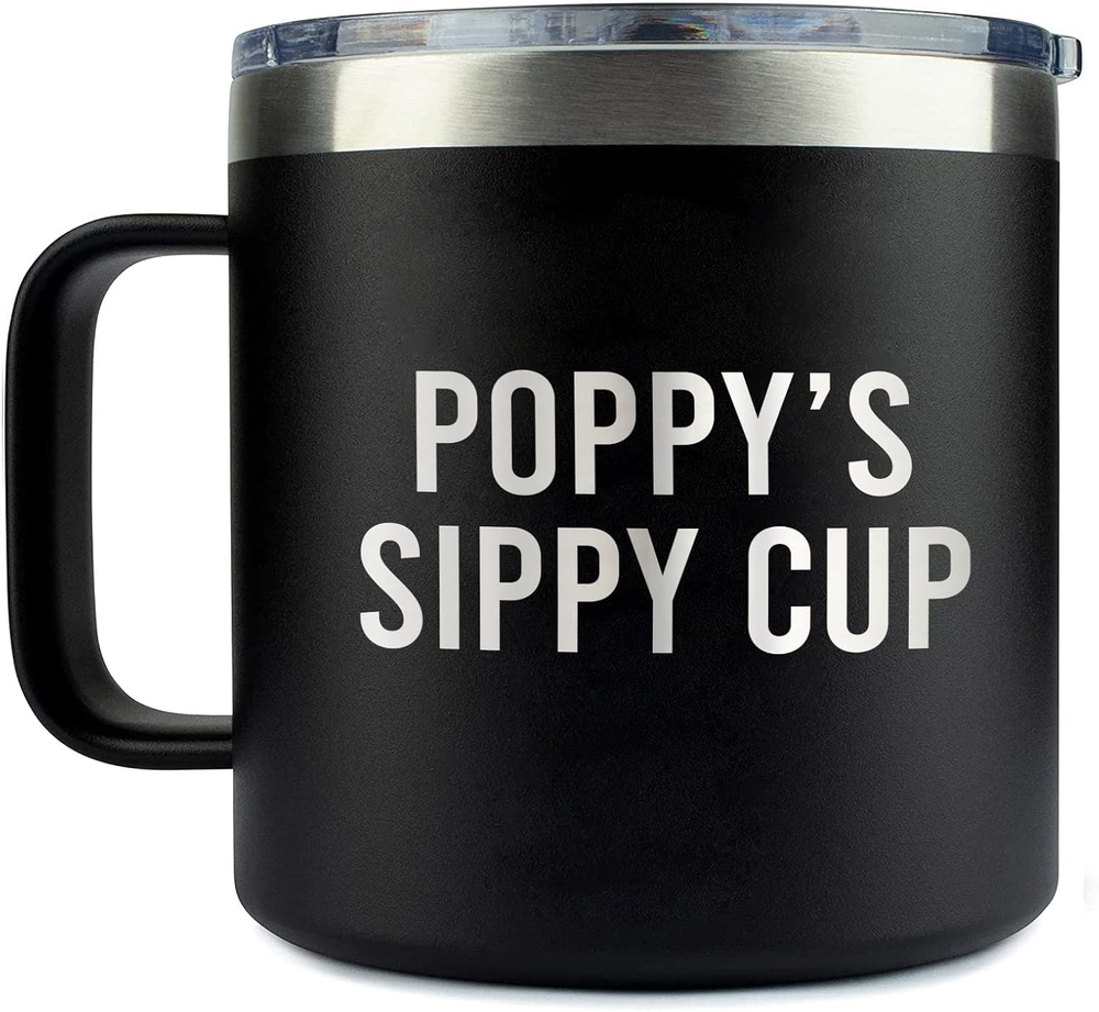 Poppy S Sippy Cup Tumbler 14 Oz Coffee Mug Poppy Tumbler Birthday Gifts Poppy