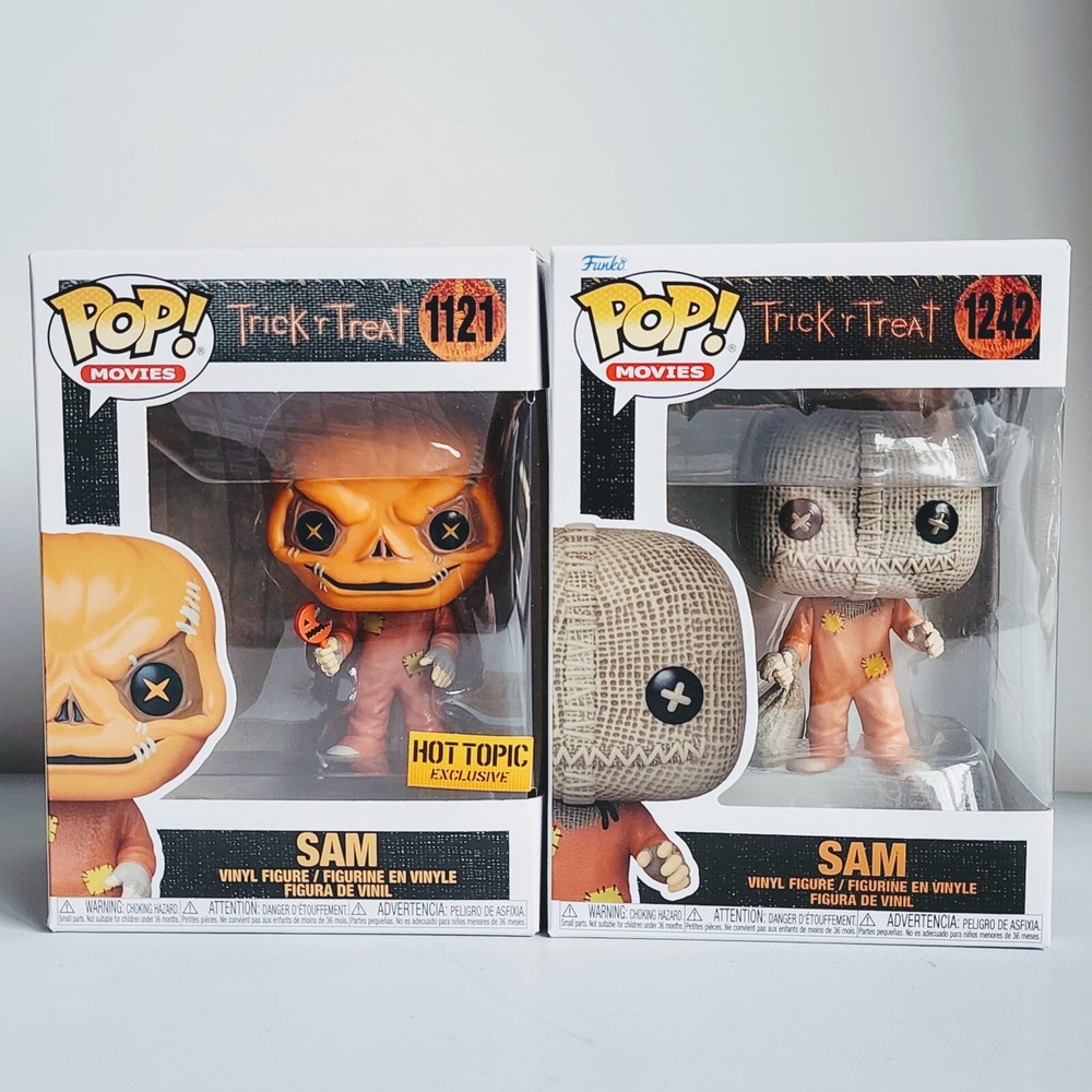 Funko Pop: Trick 'r Treat - Sam #1121 Hot Topic Exclusive & #1242 w/ Protectors