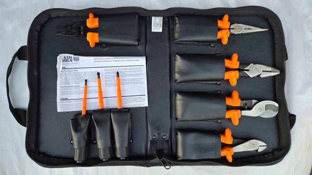 Klein Tools 33526 1000V 8 Piece Electrical Insulated Tool Kit - Made In USA