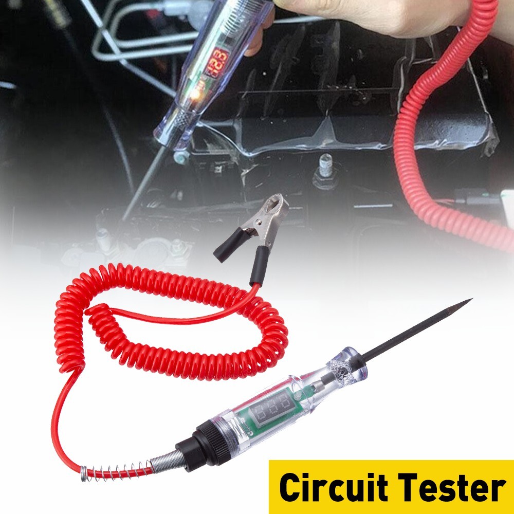 6-24V Digital Car Voltage Tester for Automotive Circuits & Lights  