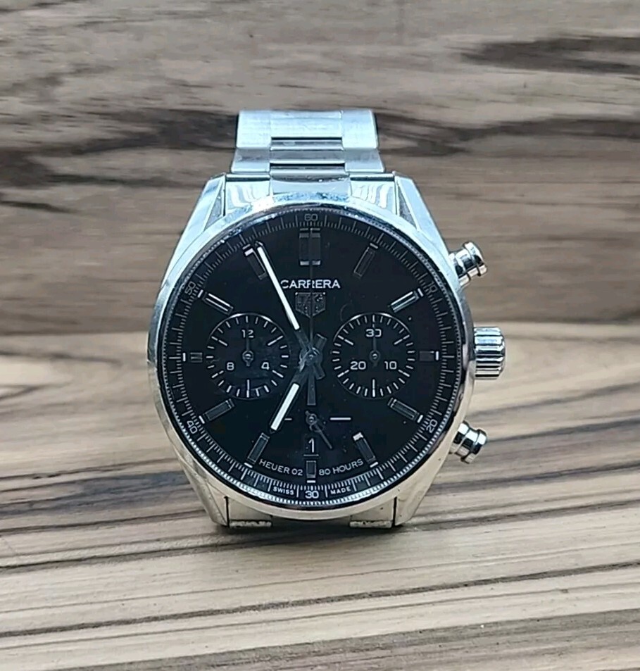 TAG Heuer Carrera Chronograph 42mm Black Dial 80H Men's Watch