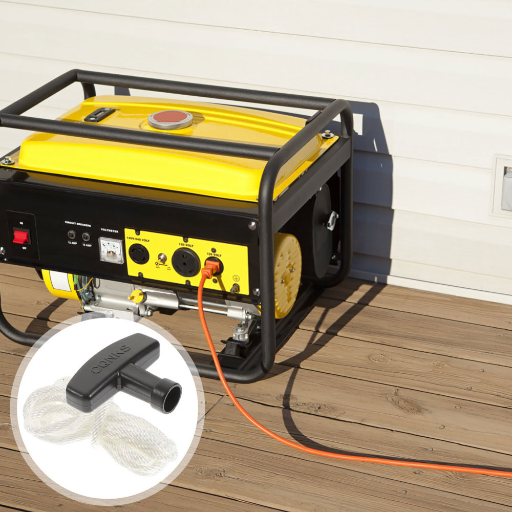 ハンドルグリップ付きプルコードロープガスエンジンプルスタータープルコードロープ4セット