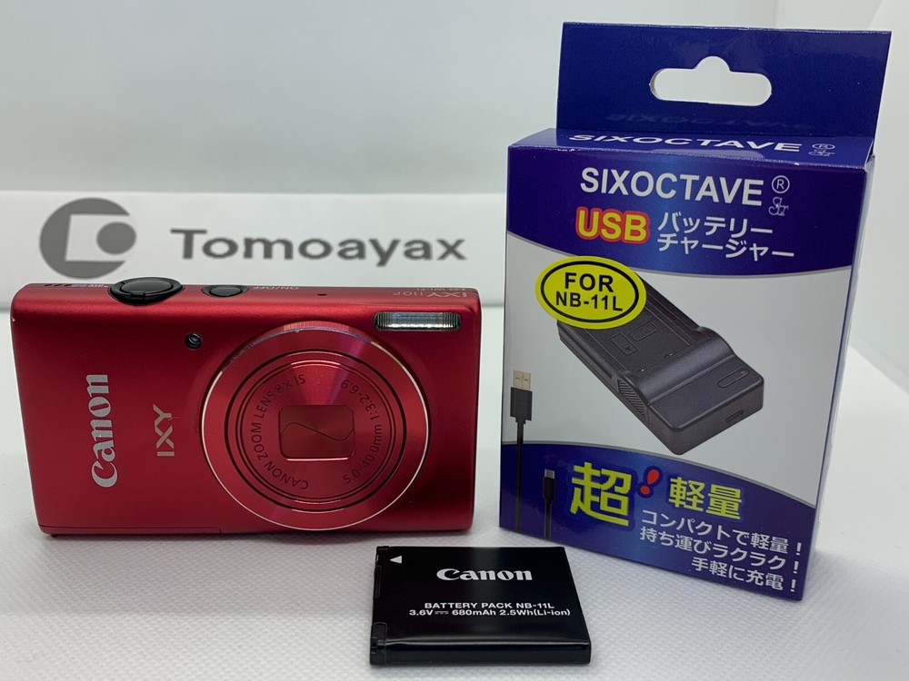 ▲【Excellent】Canon Canon IXY 110F Red Digital Camera English OK From Japan