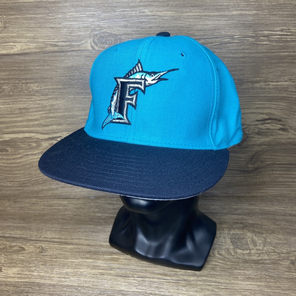 Vintage Florida Marlins New Era 59Fifty Pro Model Fitted 7 1/4 Hat Wool