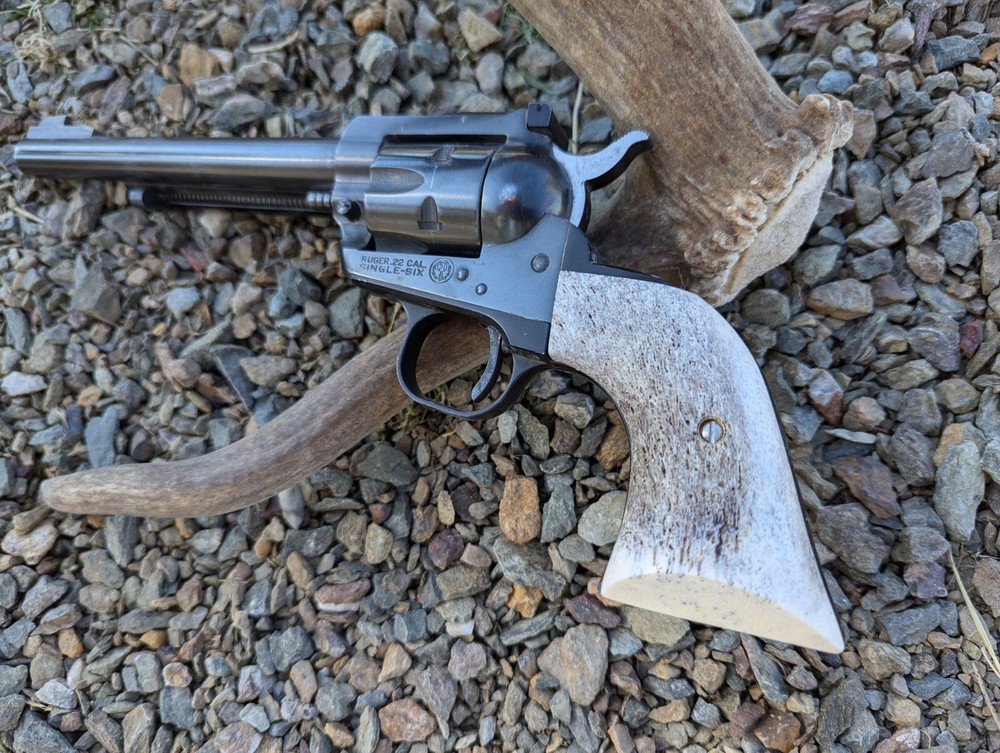 Ruger Blackhawk Grips Old Vaquero Xr3-red Single Six Elk Antler