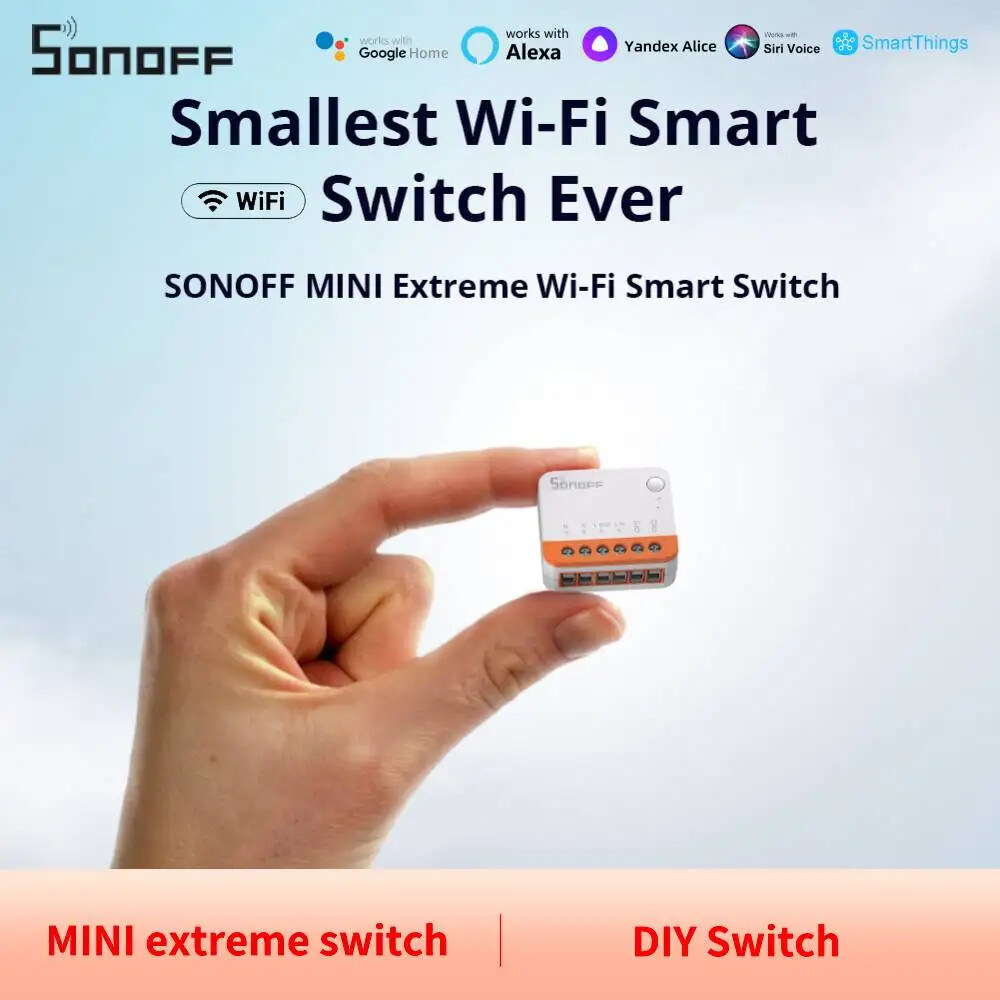 WiFi Smart Switch DIY Neutral or No Neutral Compatible with Alexa Siri Home Assistant