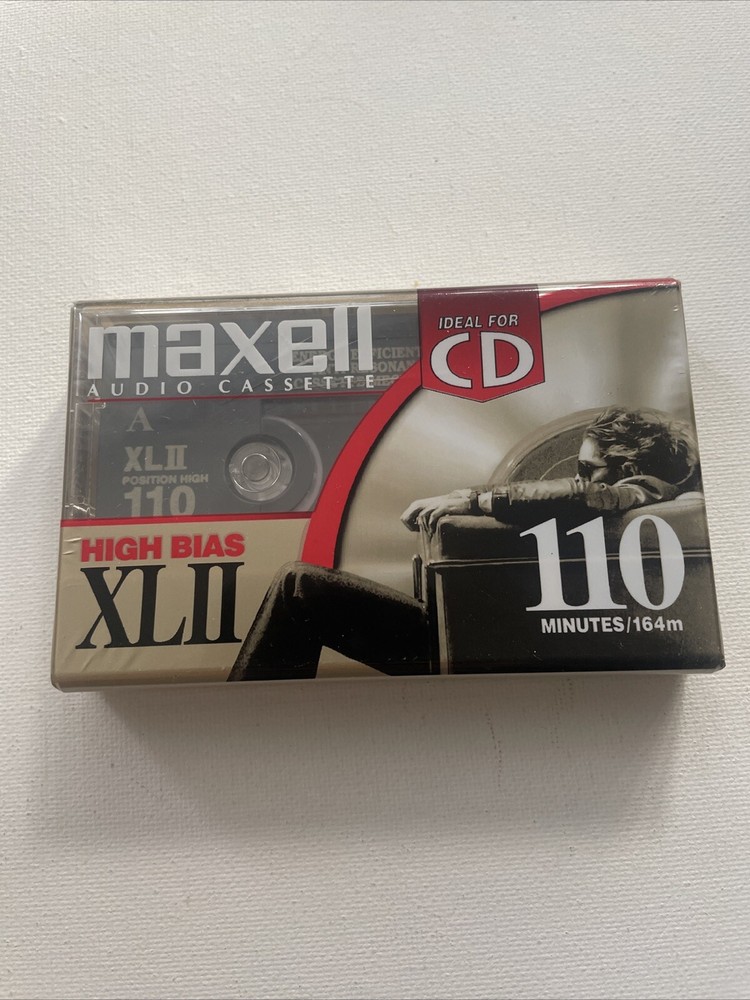 Maxell XLII High Bias Cassette Tape 110 Minutes - New