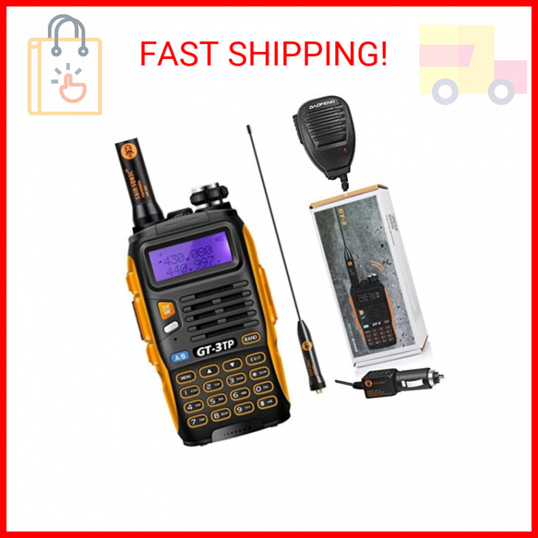 BaoFeng Pofung GT-3TP Mark-III+Speaker Tri-Power 8/4/1W Two-Way Radio with Speak