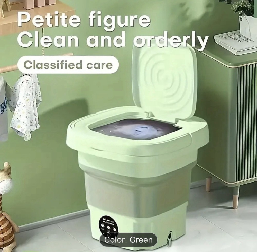 Portable Washing Machine Mini Washer Foldable Washer and Spin Dryer Small Travel