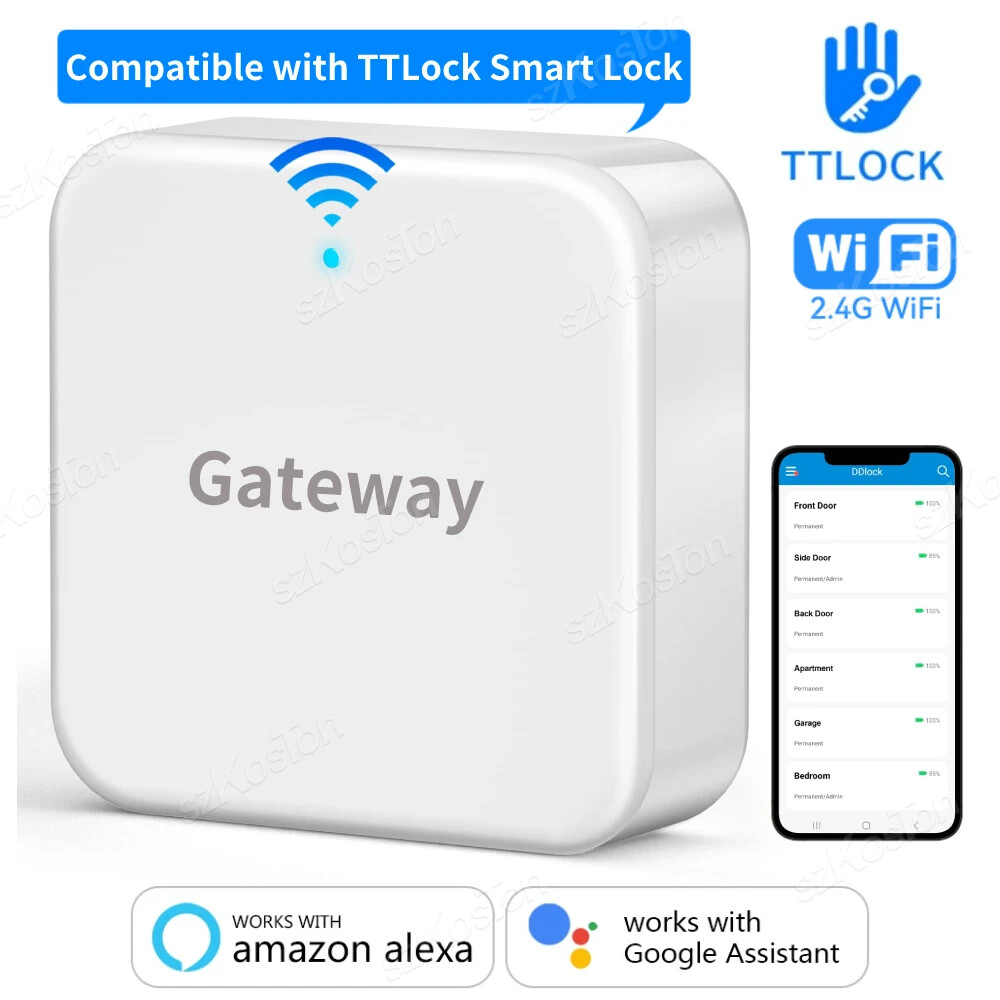 Smart WiFi Gateway Hub for Door Locks with Remote & Voice Control