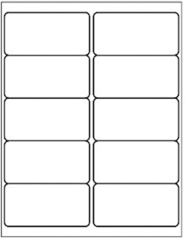 10 Up 2x4 Shipping Address Labels – 1000 Waterproof Self-Adhesive Mailing Stickers  