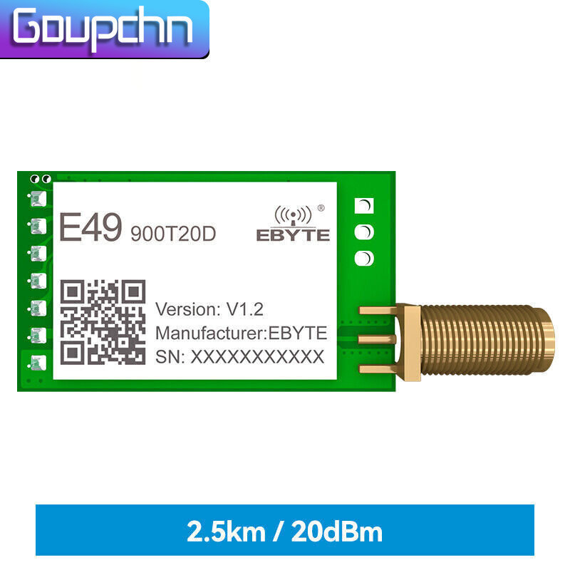 433/915MHz 20dBm TTL Level Output IoT UART Wireless Transceiver Module Low Power-image