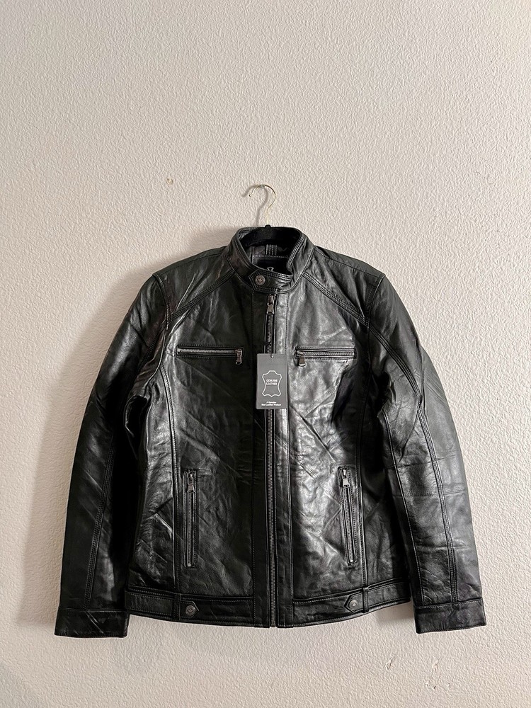 Genuine Sheepskin Leather Jacket - Size 27
