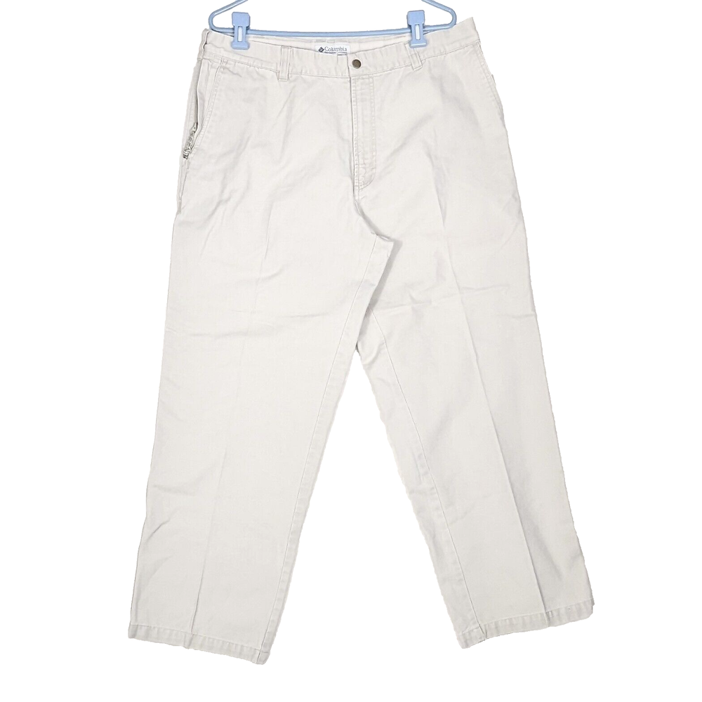 Columbia Sportswear Pants Men's Size 38 x 29.5 Cotton Beige Khaki Utility Pocket