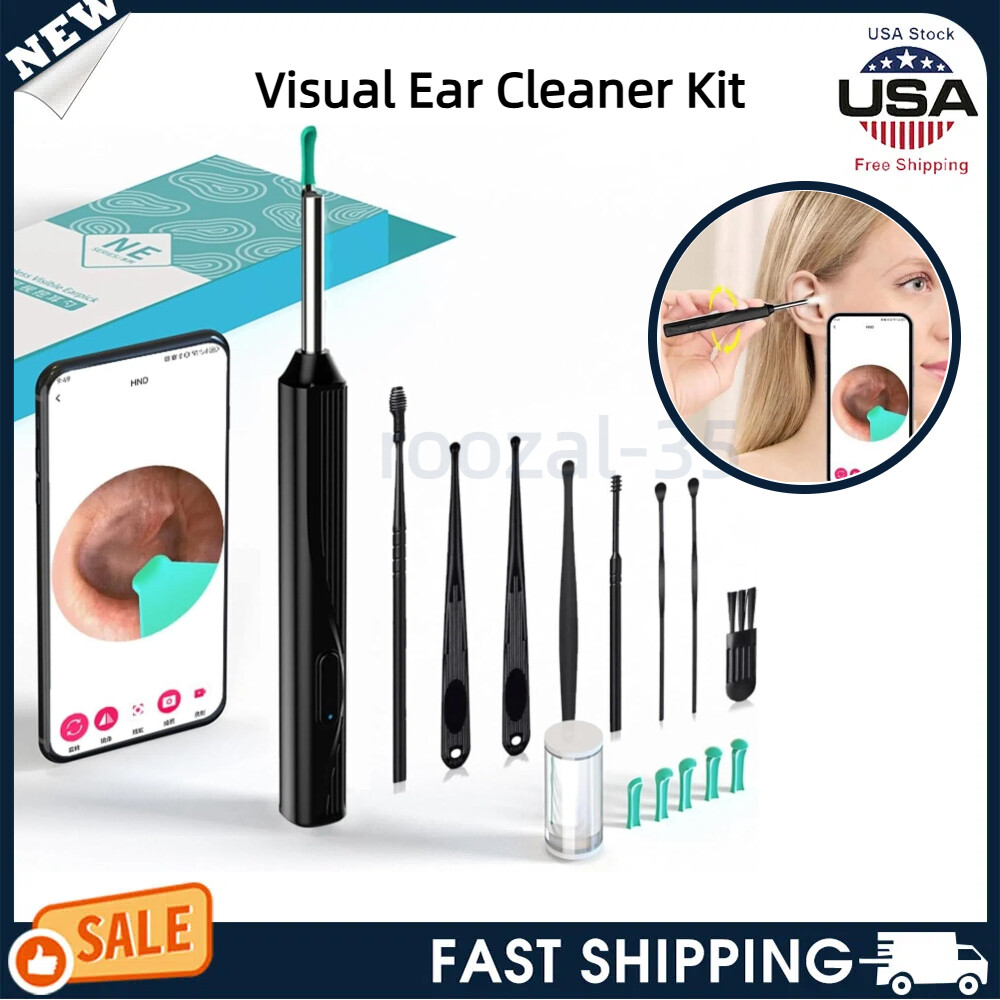 New Visual Ear Cleaner Kit Camera-Ear Wax Removal Tool With Camera Ear Care US-image