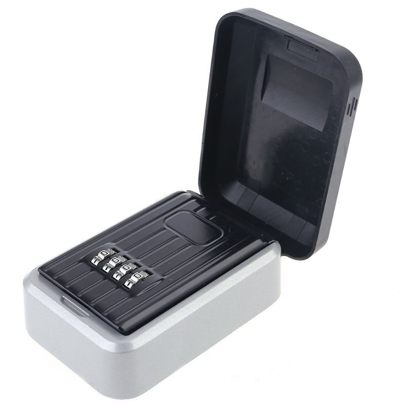 Wall Mounted Key Safe Box with Password Lock Storage  -image