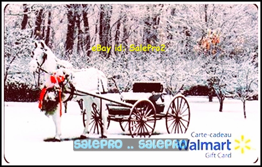Walmart Christmas Chariot Ride in the Park VL11436 Collectible Gift Card