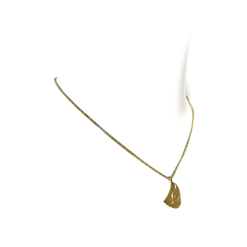 Vintage Christian Dior Y0618 Old Gold Bag Pendant Necklace