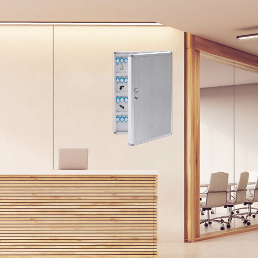 96-Key Wall-Mounted Lockbox Organizer for Car Dealerships and Storage