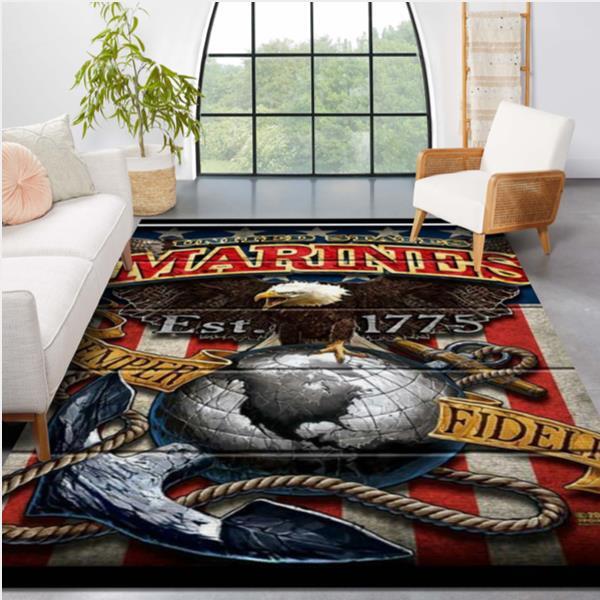 United State US Marine Area Floor Home Decor Area Rug Rugs For Living Room
