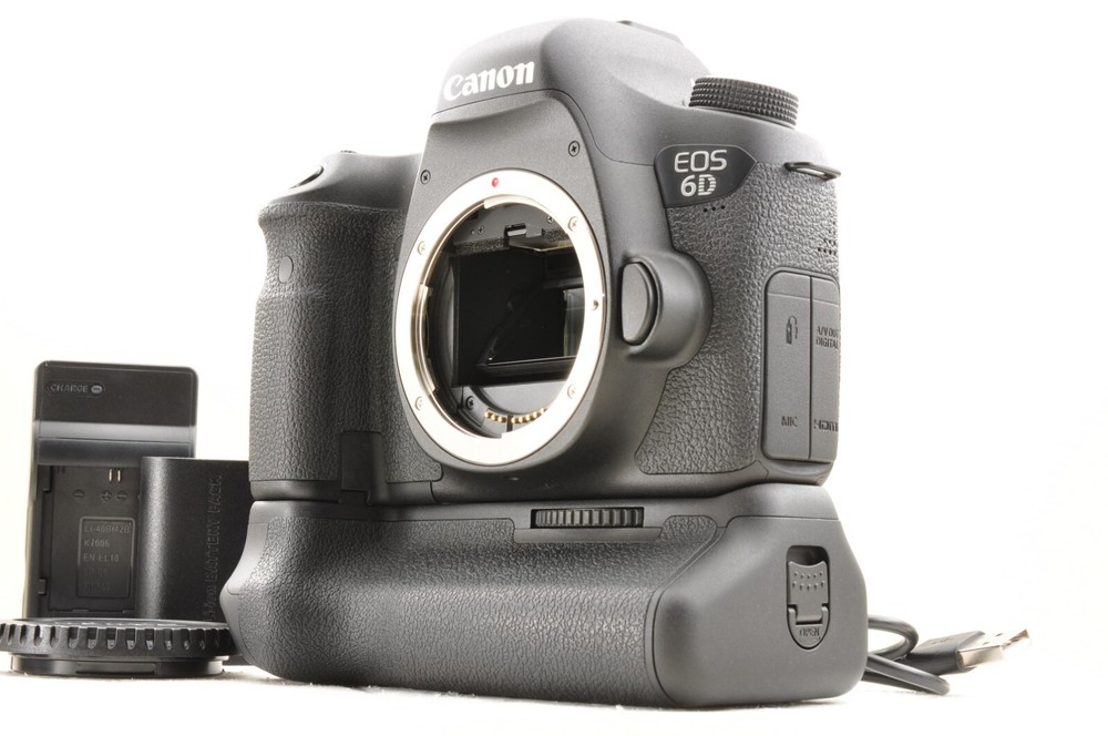 Canon EOS 6D SC1560 20.2MP Digital SLR Camera Black Body w/BG-E13 Mint #3102