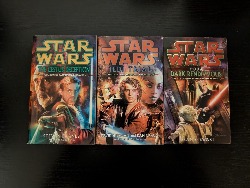 Lot of 3 Star Wars Clone Wars Novels