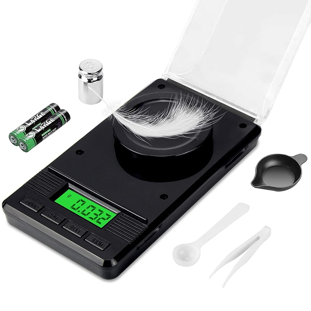 50g x 0.001g Precision Milligram Digital Pocket Scale for Kitchen & Lab