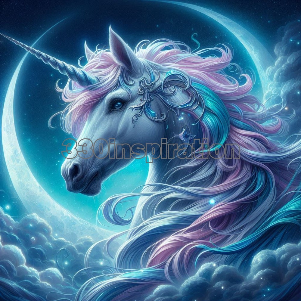 Unicorn Digital Art Wallpaper Background for Desktop #A106-image