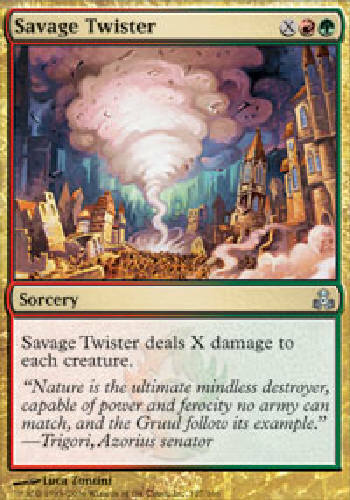 SAVAGE TWISTER X4 Guildpact MTG Magic the Gathering Cards by DJMagic