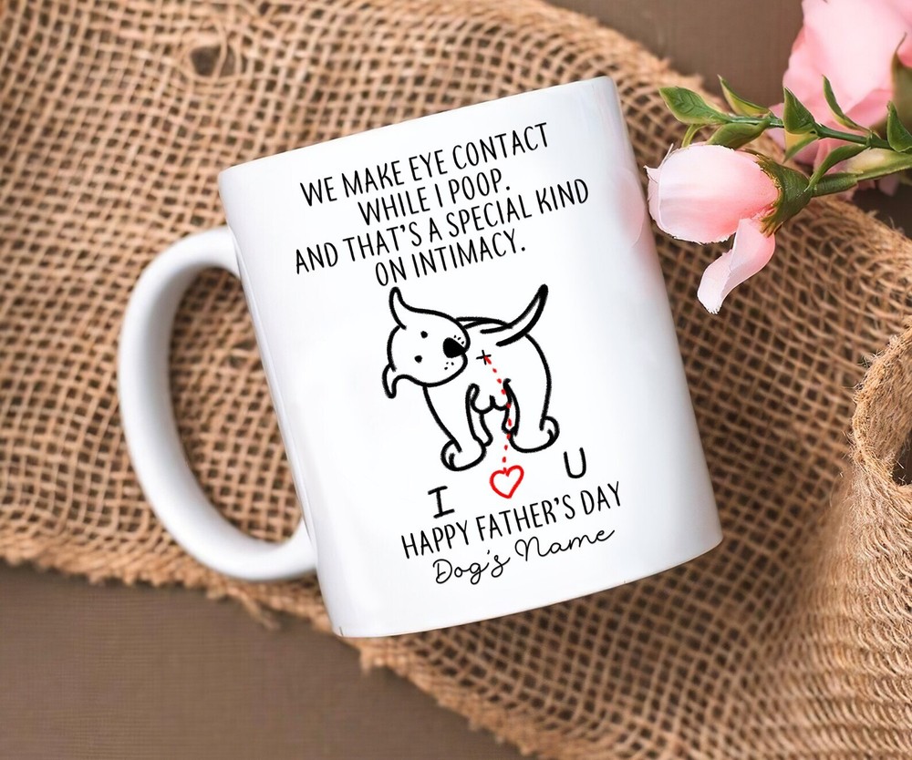 Personalized Name Dog Dad Mug Father's Day Gift Mug Custom Nam Dog Mug Gift For
