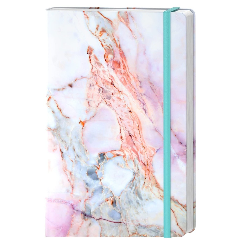 Huamxe Lined Journal Notebook Marble Hardcover Medium 5.7 x 8.4 in 160 Pages ...