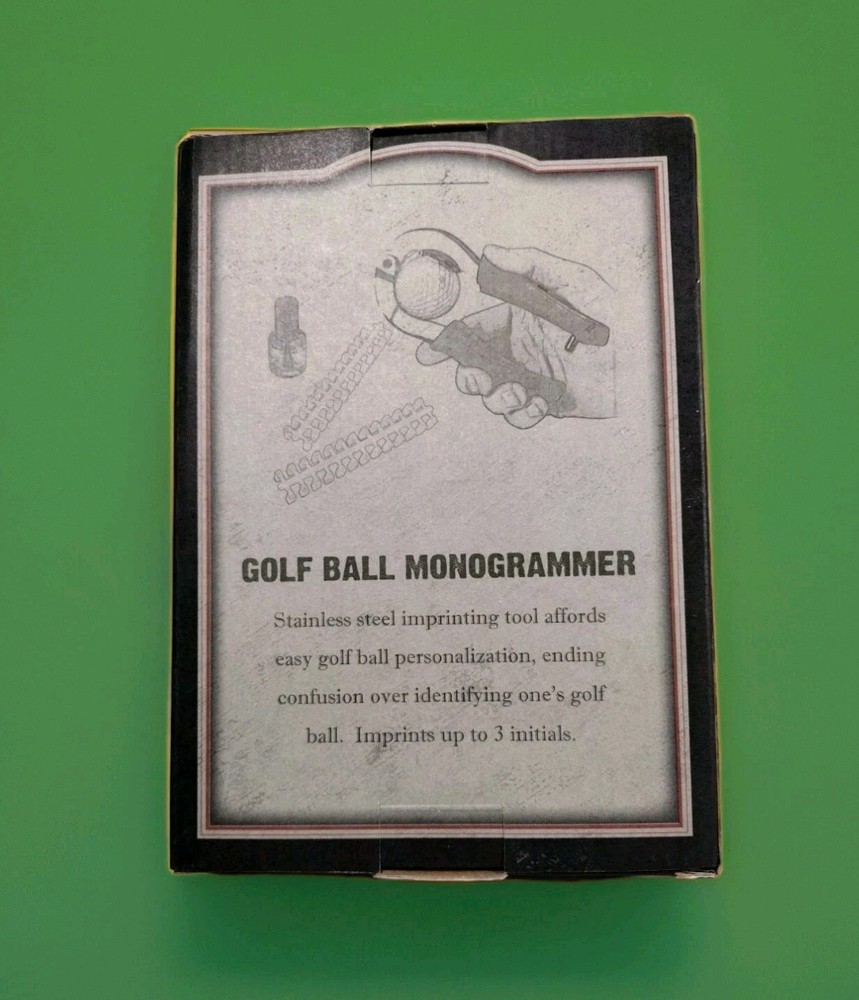 Personalized Golf Ball Engraver - Custom Monogram Tool