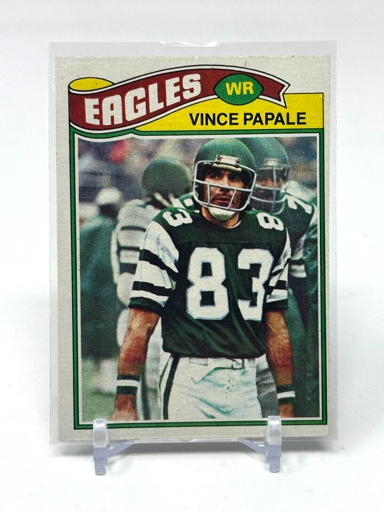 1977 Topps Football Vince Papale Rookie RC Card #397 EX/NM sc-image