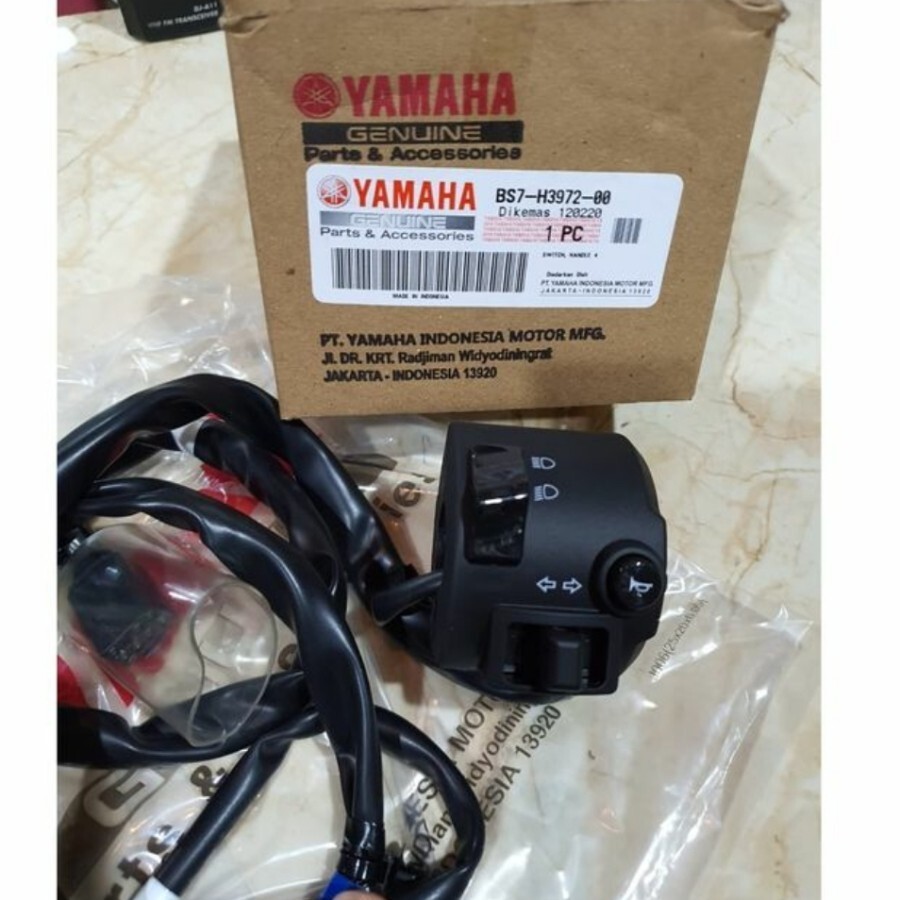 Genuine Yamaha YZR R3 2019-2024 Left Switch Assembly BS7-H3972-00