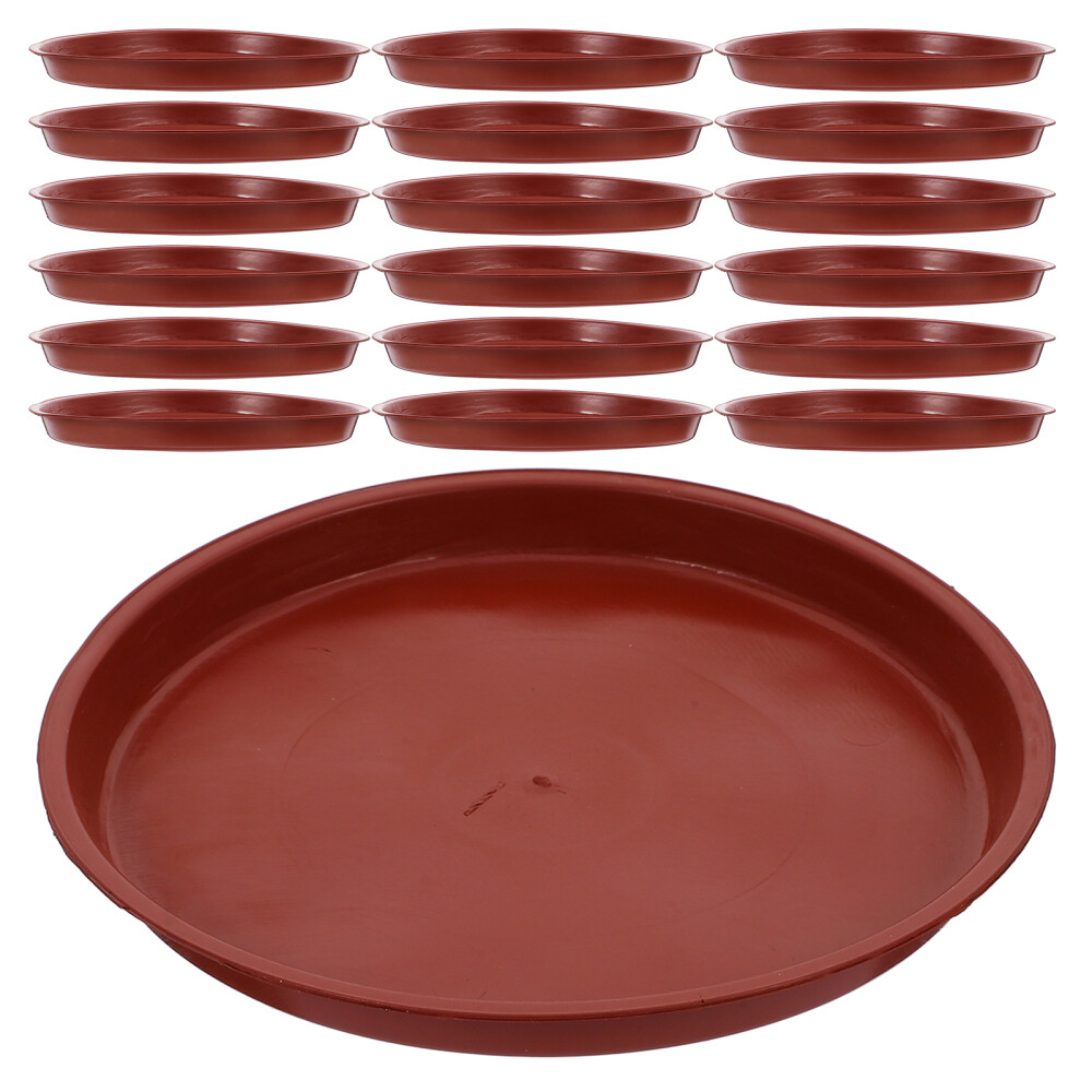 20 PCS Clear Nursery Pots with Drainage Drip Trays for Potted Plants Saucer