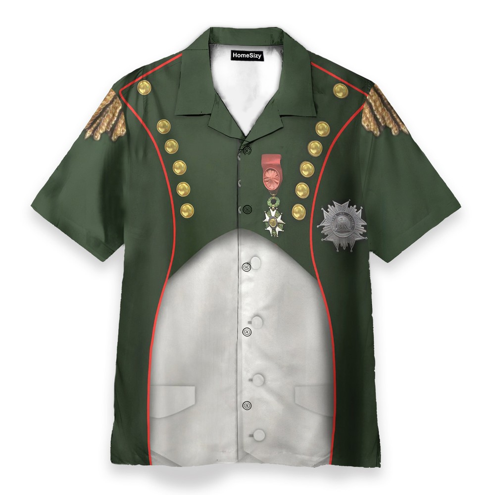 Napoleon Bonaparte Cosplay Costume Hawaiian Shirt Retro Style