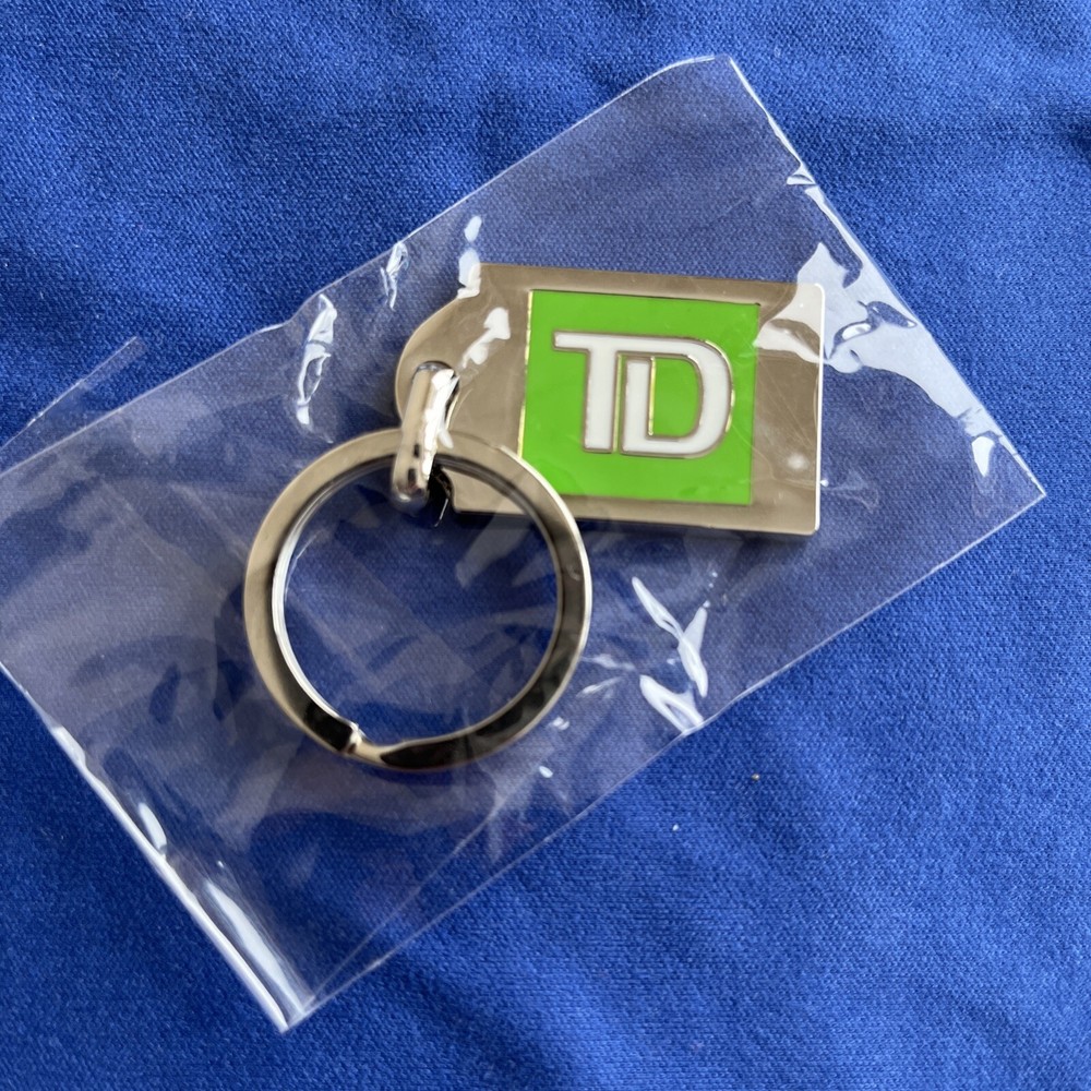 TD Bank Banking Savings Loan Checking Financial Finance Keychain Key Ring Chain