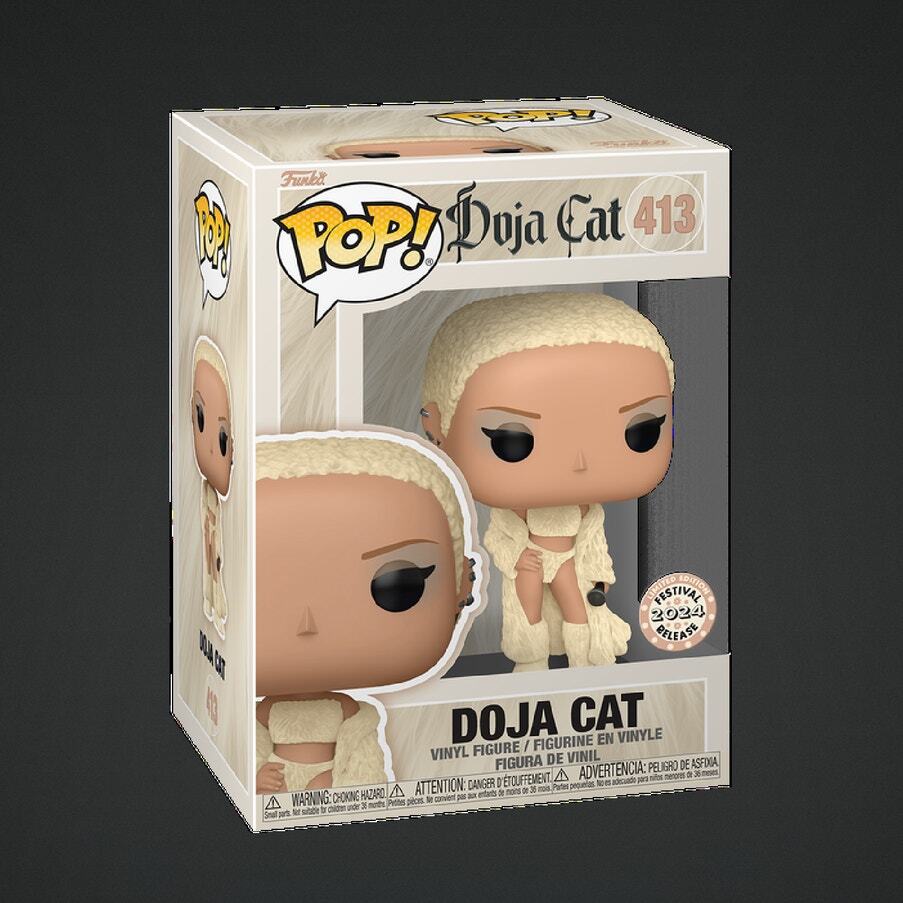 Doja Cat Festival 2024 Limited Edition Flocked Funko Pop with Hard Pop Protector