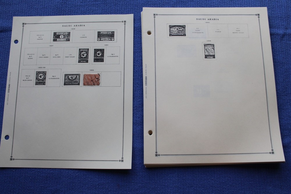 Saudi Arabia 49 Pages Scott International Stamp Album 1926-1997 BlueLakeStamps