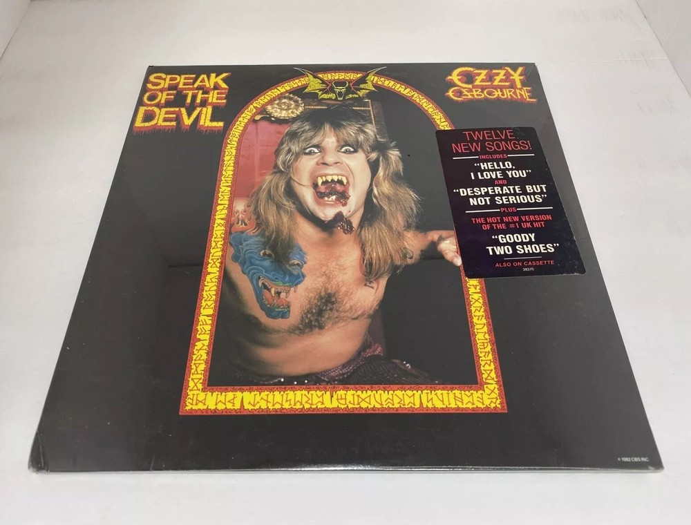 OZZY OSBOURNE ~ SPEAK OF THE  DEVIL ~ SEALED WRONG HYPE ‘82 JET ~2 LP GATEFOLD