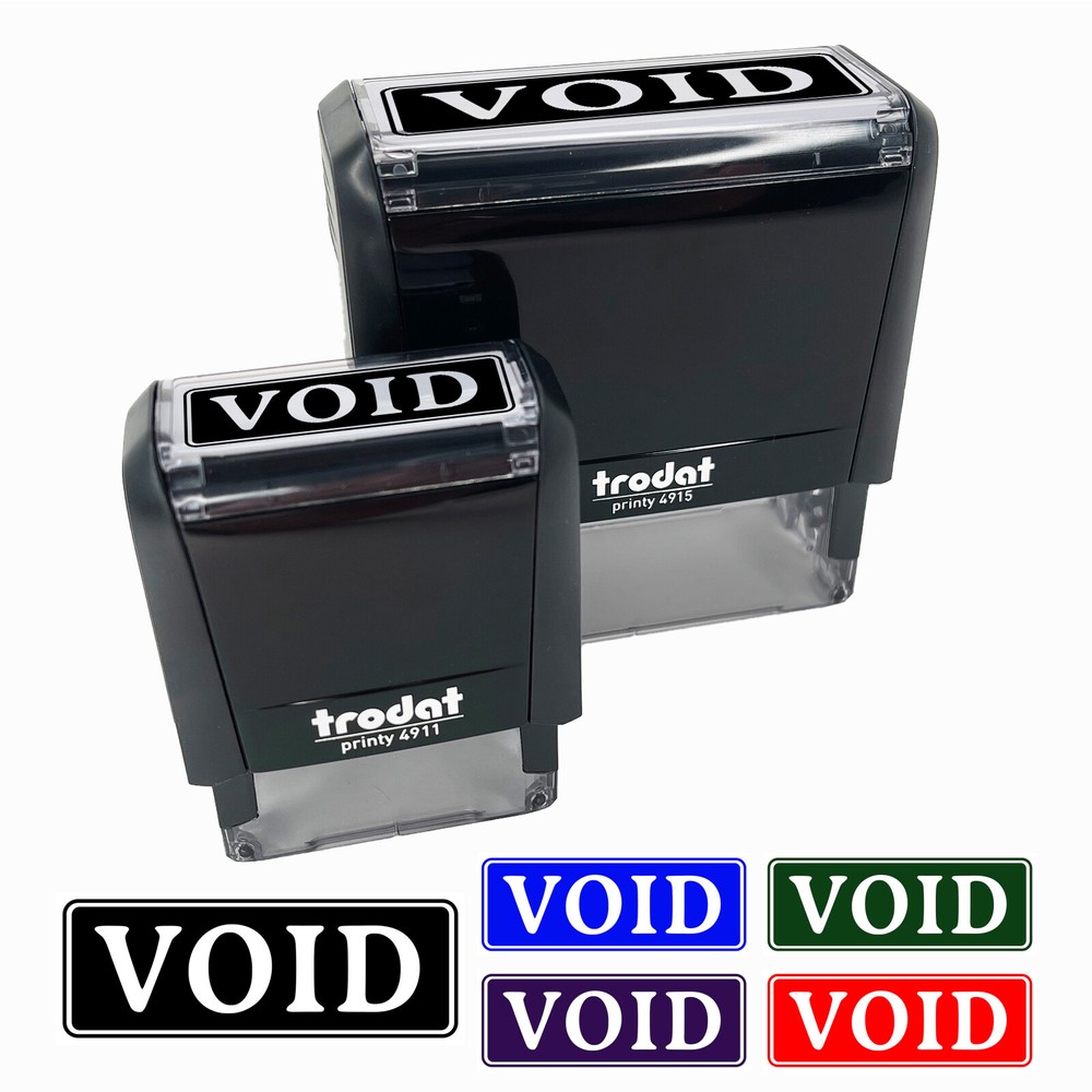 Void for Bookkeeping Self-Inking Rubber Stamp Ink Stamper for Business Office