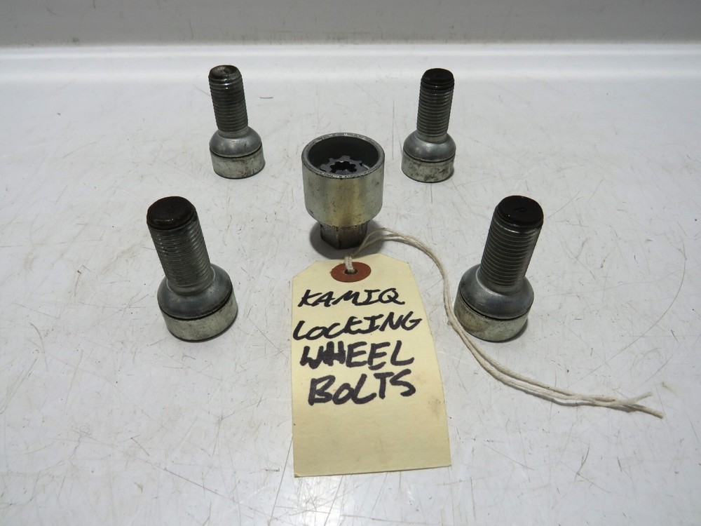 SKODA KAMIQ 2019-23 SET OF LOCKING ALLOY WHEEL BOLTS                       R3124