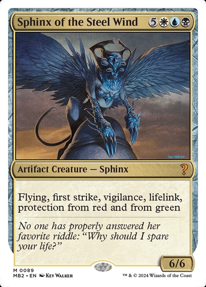 MTG Magic the Gathering Sphinx of the Steel Wind (89/390) Mystery Booster 2 NM