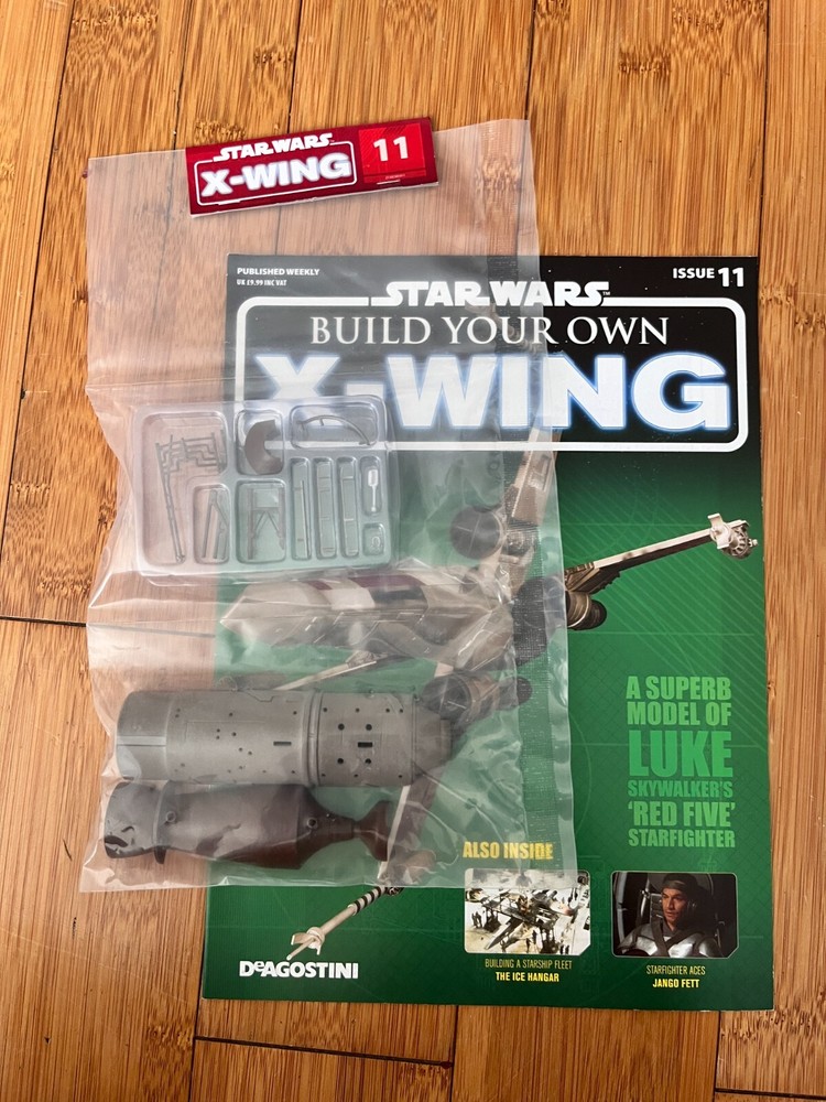 1/18 SCALE DEAGOSTINI BUILD YOUR OWN STAR WARS X-WING FIGHTER ISSUE 11 INC PARTS