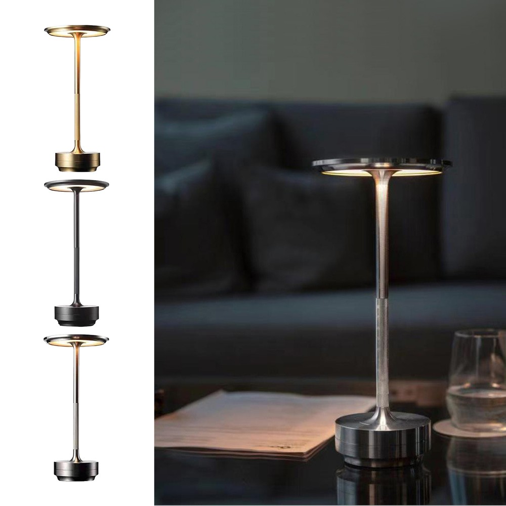 1pc Cordless Rechargeable Table Lamp 3000mah Rechargeable Battery LED Desk Lamp