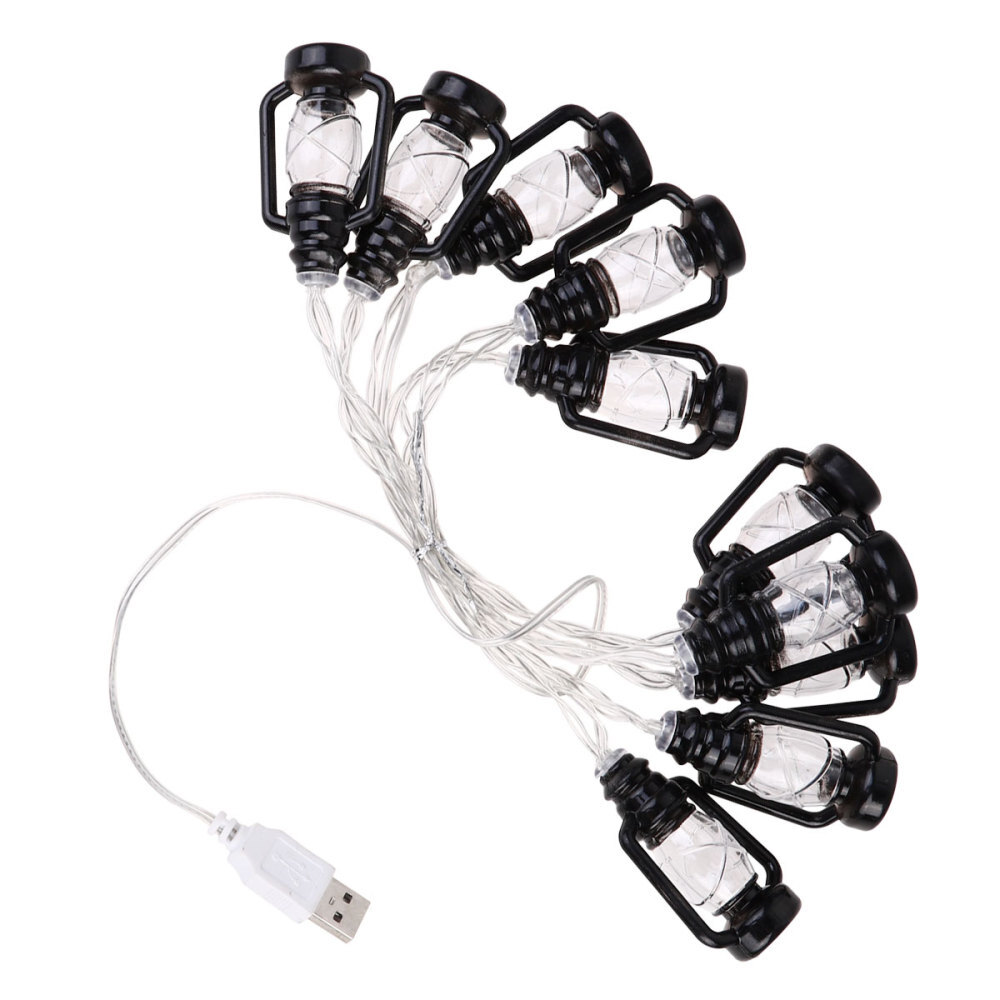10 LEDs Decorative Lamp USB Charging Light Mini Lantern Out Door