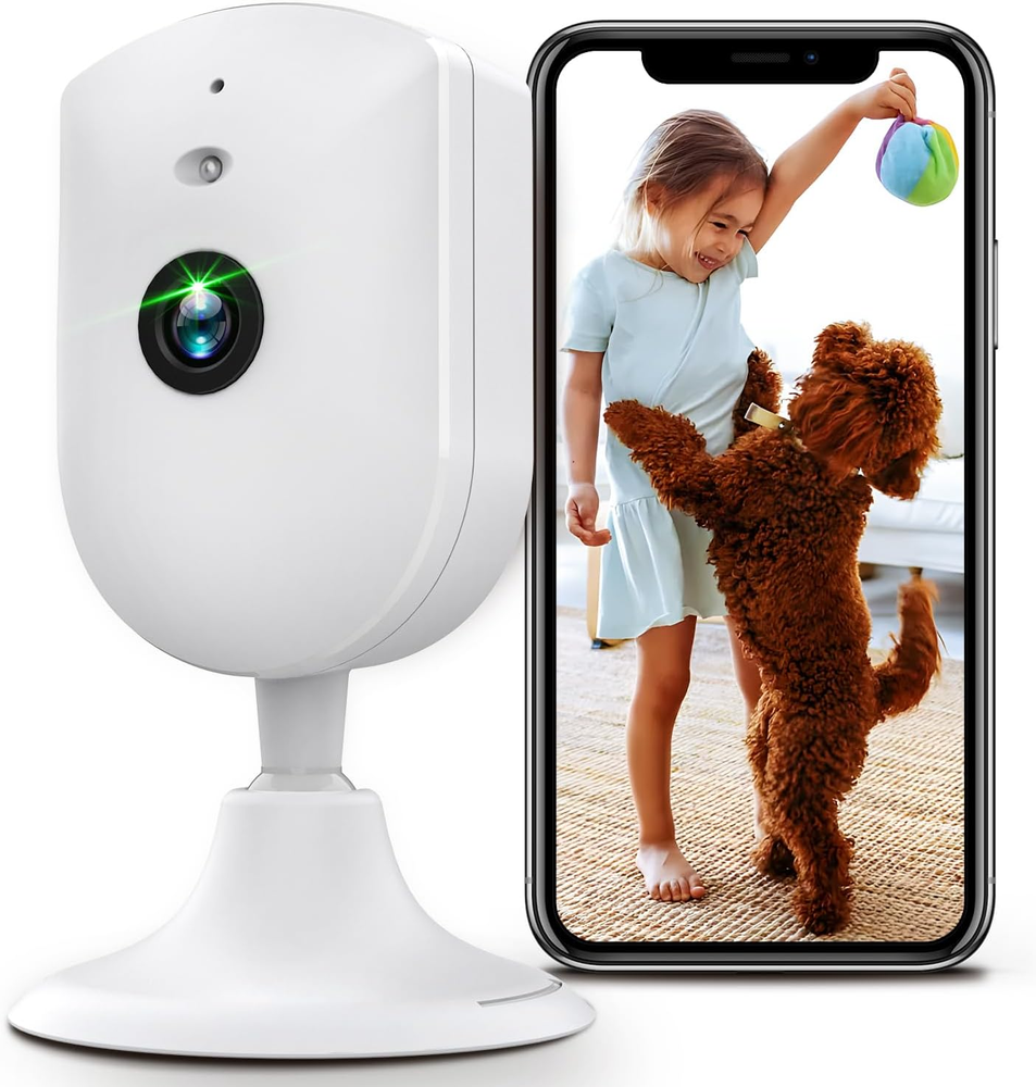 Indoor 2.5K/4MP HD Wifi Camera for Home Security/Pet/Dog/Cat/Baby with Phone App