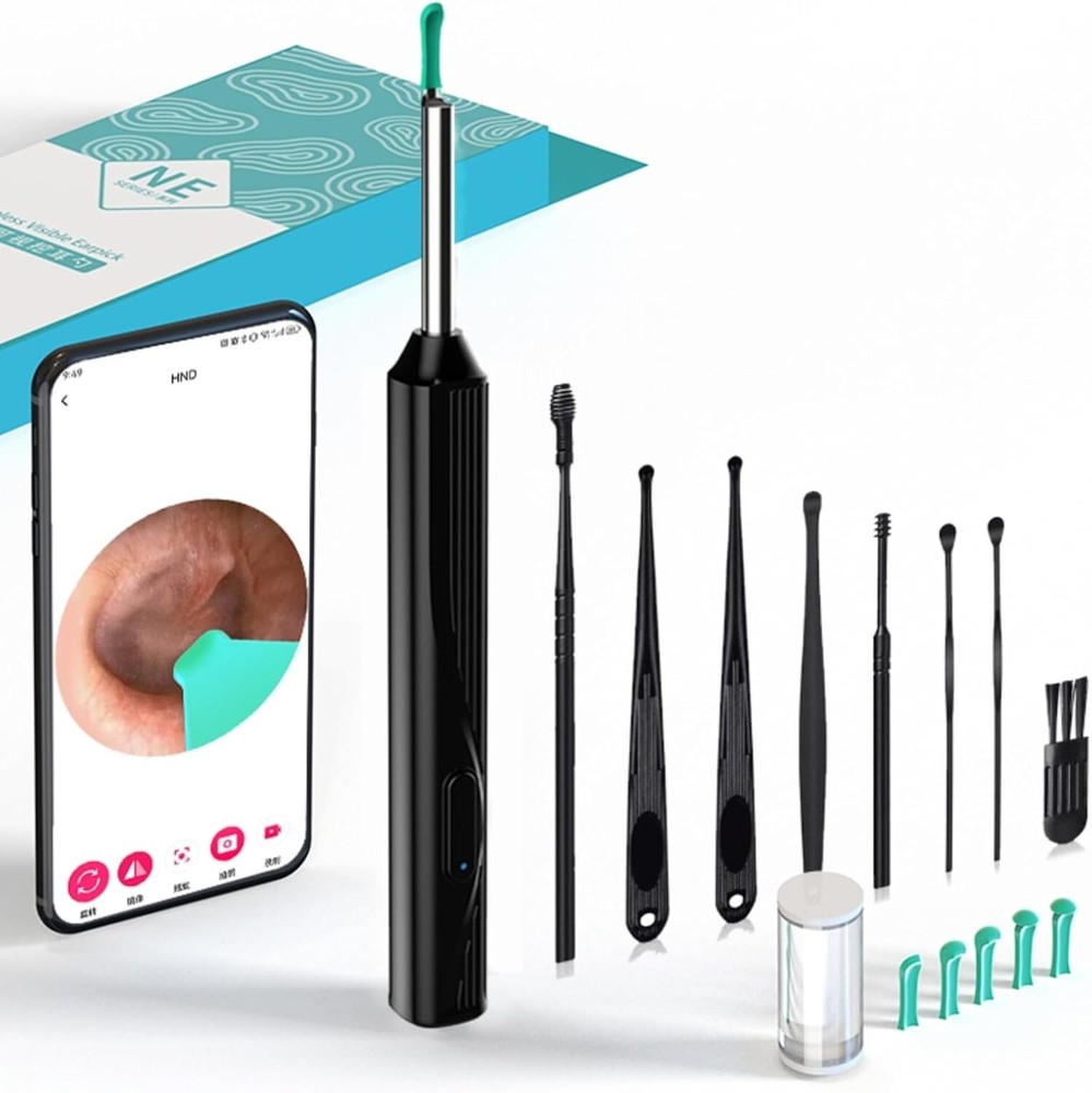 Ear Cleaner with Camera-Ear Wax Removal Tool, Visual Ear Cleaner with Camera (wi