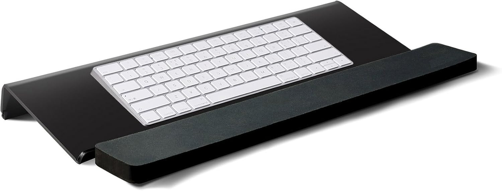 Acrylic Computer Keyboard Stand with Wrist Rest,Easy Ergonomic Typing Tilted Com